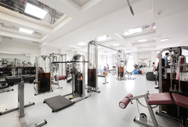 A modern, fully equipped gym