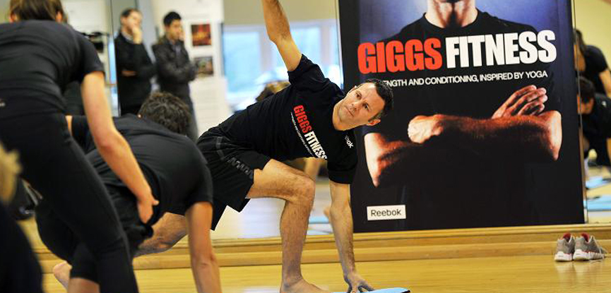 Ryan Giggs at the launch of his yoga DVD 'Giggs Fitness'