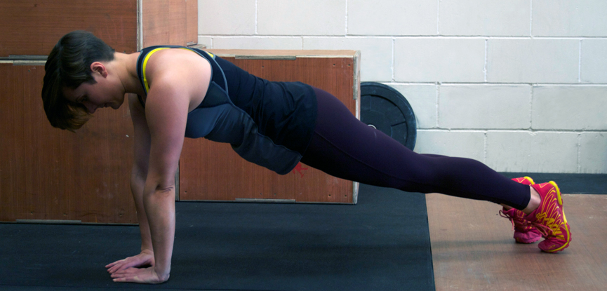 Georgina (Fitcetera) demonstrates perfect push-up form