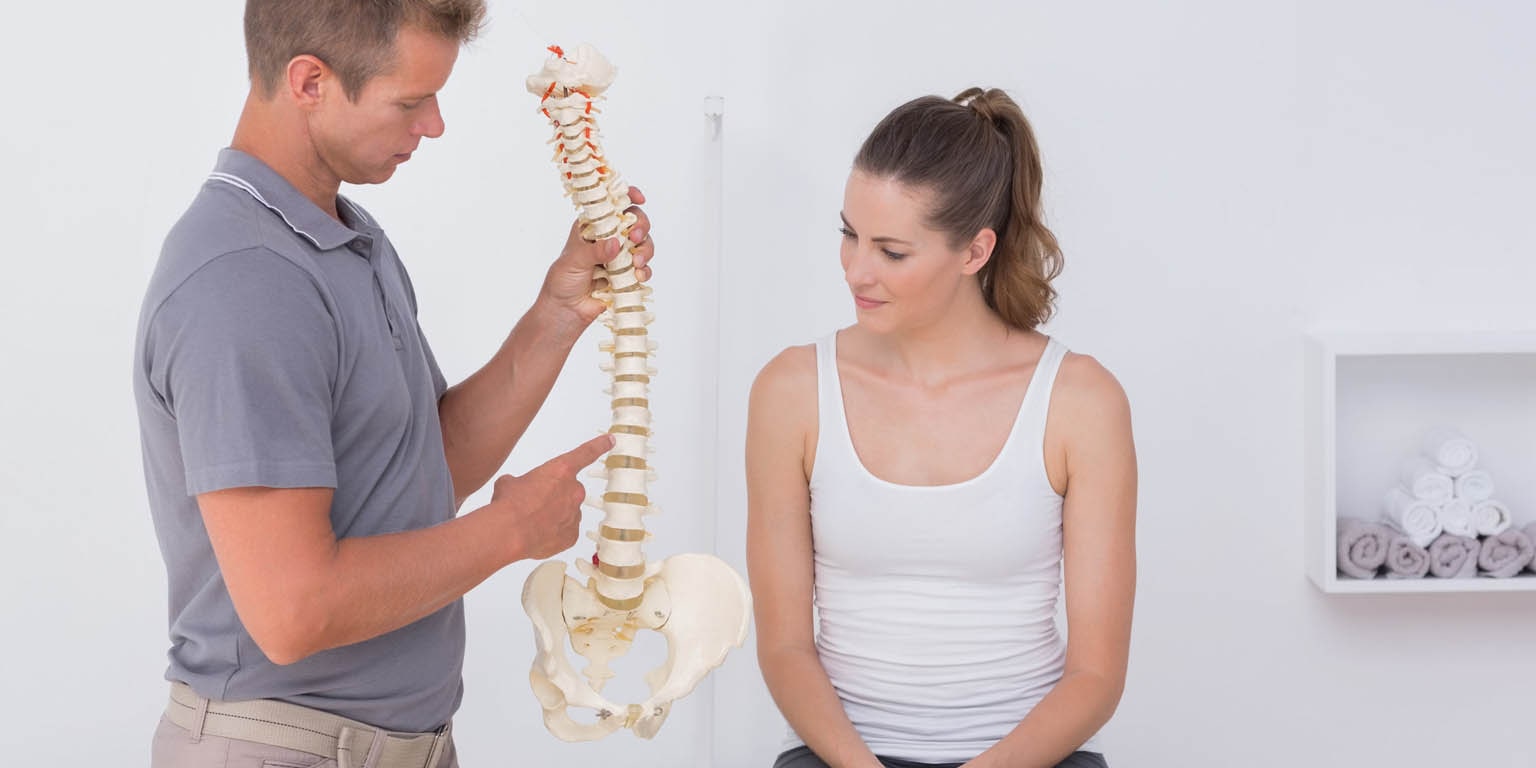 woman with physio