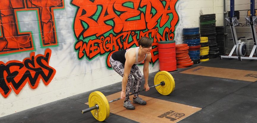 The deadlift forms part of the Linda CrossFit WOD