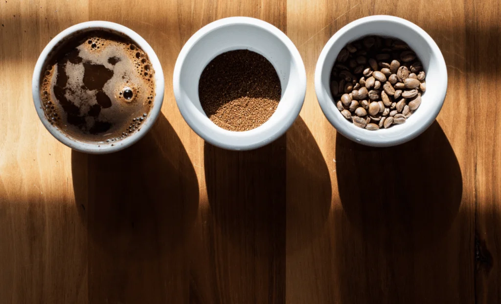 Coffee in various forms