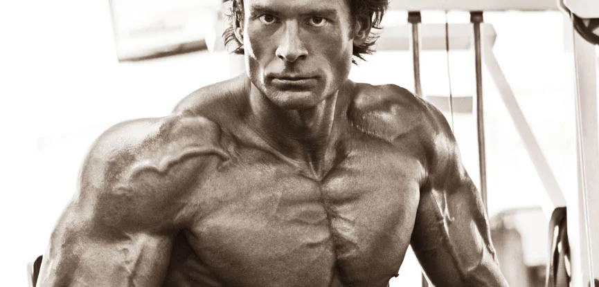 Nick Mitchell in his younger bodybuilding days