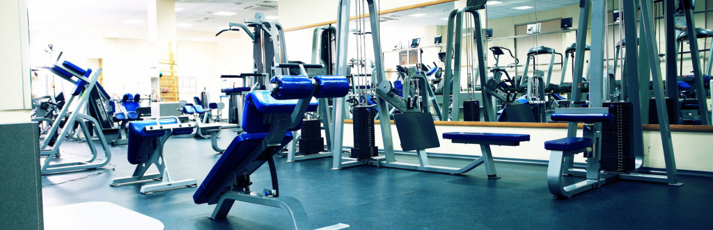 Fully equipped gym with resistance equipment