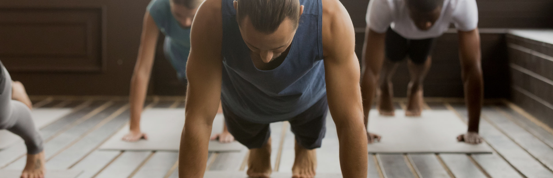 Exercising in a boutique studio