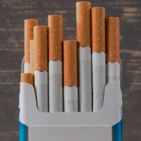 cigarettes in a packet