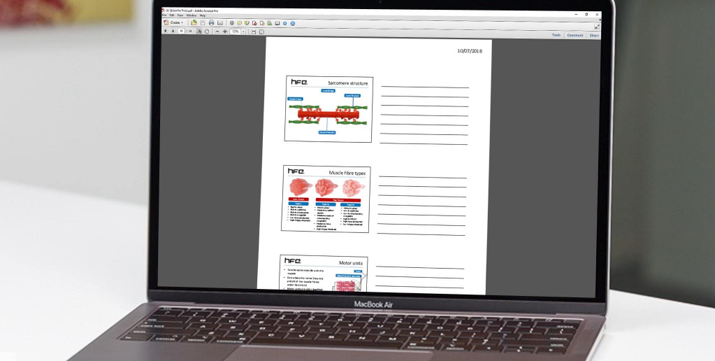 Online study displayed on macbook