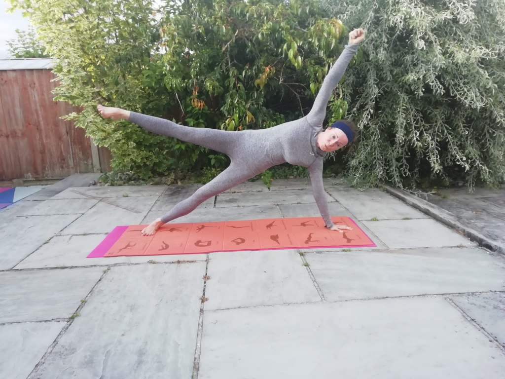 HFE student Natasha Arnold demonstrating mat Pilates