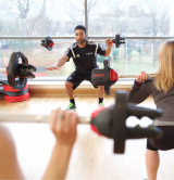 Exercise referral instructor leading class