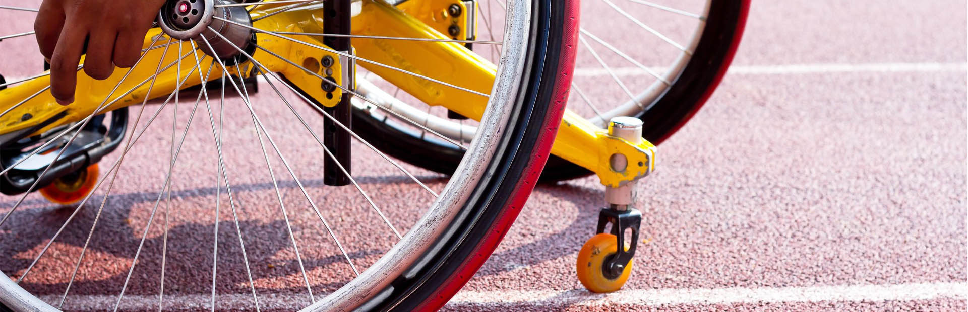 wheelchair on race tracks