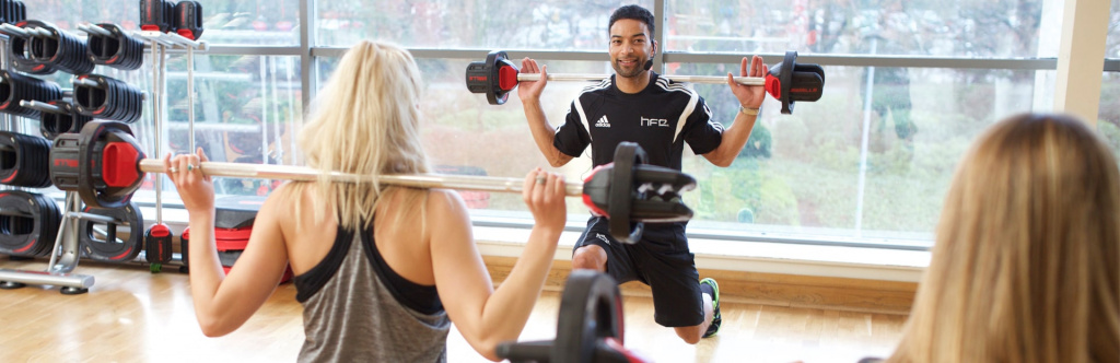 Exercise referral instructor leading class