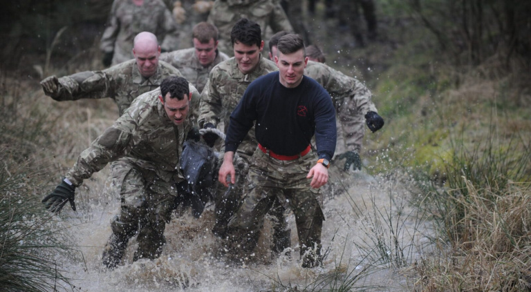 Army PTI tabbing exercise