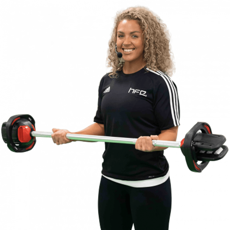 HFE ETM tutor holding barbell