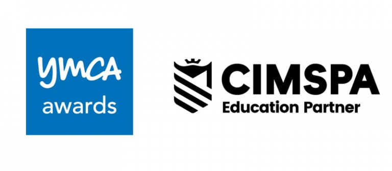 YMCA Awards and CIMSPA logos