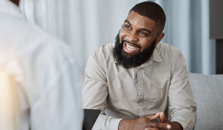 Solution focused coach consulting with client