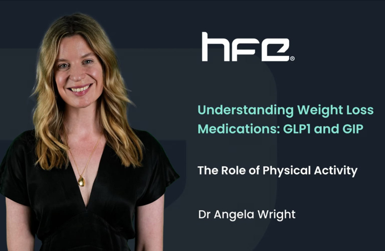 Dr Angela Wright smiling at the camera with a text overlay that read 
